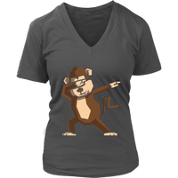 Dabbing Monkey T-Shirt - Funny Ape Dab T Shirt - Womens Plus Size up to 4X