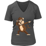 Dabbing Monkey T-Shirt - Funny Ape Dab T Shirt - Womens Plus Size up to 4X