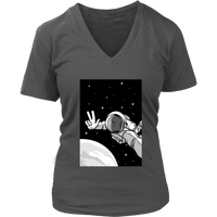 Astronaut Space Selfie T-Shirt - Funny Science Tee - Womens Plus Size Up To 4X