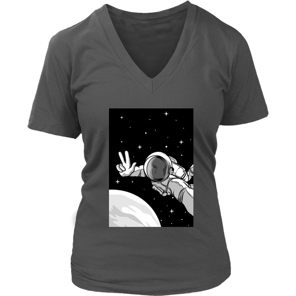 Astronaut Space Selfie T-Shirt - Funny Science Tee - Womens Plus Size Up To 4X