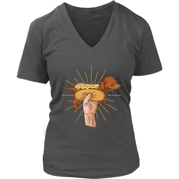 My Wiener Does Tricks Shirt - Weiner Dog T-Shirt - Graphic T - Womens Plus Size Up To 4X