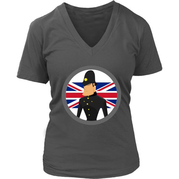 British Bobby Policeman Tshirt - UK English Police Officer - Womens Plus Size Up To 4x