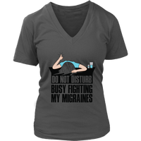 Migraine Awareness T-Shirt - Womens Novelty Tee - Womens Plus Size Up To 4X