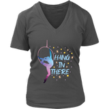 Aerial Hoop Aerialist Tshirt - Yoga Gymnast Acrobat V-Neck T-Shirt Womens Plus Size S-4XL