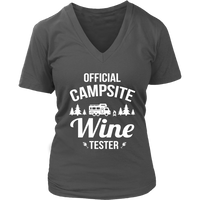 Camp Site T-Shirt - Drinking Tshirt - Wine Drinker Camper - Womens Plus Size up to 4X