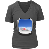 Airplane Window T-Shirt - Baby Tshirt - Vacation Travel - Womens Plus Size up to 4X