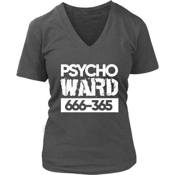 Psycho Ward T-Shirt - Crazy Mad Tshirt - Halloween Costume - Womens Plus Size up to 4X