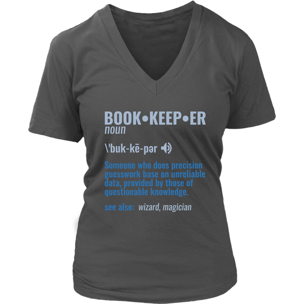 Bookkeeper Funny Definition Joke Tshirt - Accountant Tee - Womens Plus Size Up To 4X