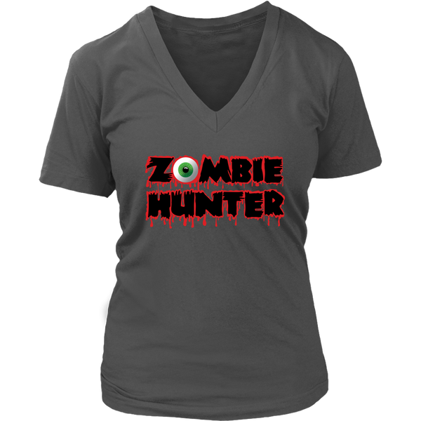 Zombie Hunter Halloween T-Shirt - Bloody Zombies Tee Scary T - Womens Plus Size up to 4X