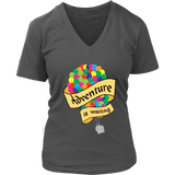 Adventure Is Waiting Tshirt - Hot Air Balloon Travel Tee - Womens Plus Size Up To 4X