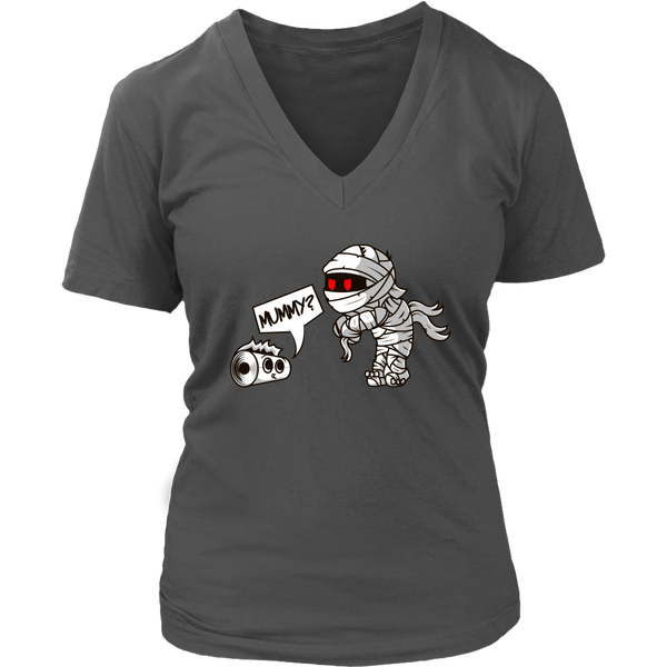 Mummy T-Shirt - Funny Tee - Halloween Tshirt - Pun Shirt - Womens Plus Size Up To 4X