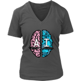 AI Brain Science Tshirt - Artificial Intelligence T-Shirt - Womens Plus Size Up To 4X