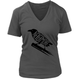 Nevermore T-Shirt - Halloween Black Bird T Shirt - Womens Plus Size up to 4X