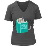 How To Train Your Human T-Shirt - Funny Cat Shirt - Novelty - Womens Plus Size Up To 4X