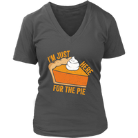 Autumn Pumpkin Pie Tshirt - Thanksgiving Holiday Food Tee - Womens Plus Size Up To 4X