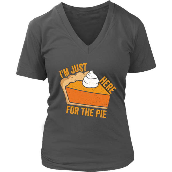 Autumn Pumpkin Pie Tshirt - Thanksgiving Holiday Food Tee - Womens Plus Size Up To 4X