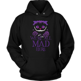 Evil Cheshire Cat Hoodie - Mad Sweatshirt - Scary Long Sleeve - Plus Size Up To 5X