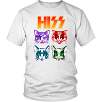 Funny Cat Men's TShirt - Hiss for Kiss T-Shirt - Kitty Tee