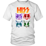 Funny Cat Men's TShirt - Hiss for Kiss T-Shirt - Kitty Tee