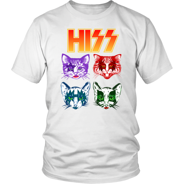 Funny Cat Men's TShirt - Hiss for Kiss T-Shirt - Kitty Tee