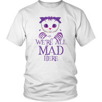 Evil Cheshire Cat Men's T-Shirt - Mad Tshirt - Scary Tee Shirt