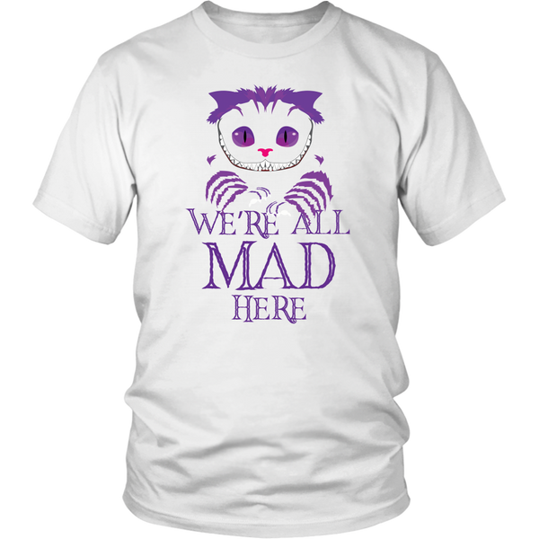 Evil Cheshire Cat Men's T-Shirt - Mad Tshirt - Scary Tee Shirt