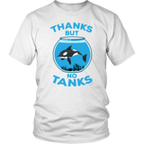 No Tanks - Awareness Men's T-Shirt -Protect Animals Tshirt - Love