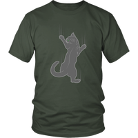 Cat T-Shirt - Climbing Cat Men's TShirt - Fun Cat Tee Shirt