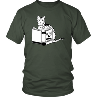 Cat Vs. Bird - Cat Lover T-Shirt - Love Cats Men's T shirt - Books