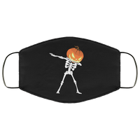 Skeleton Face Mask Anti-Bacterial 3 Layer Stretchy Dabbing Pumpkin Bones Halloween Fabric Face Masks