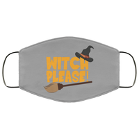 Witch Please Face Mask Anti-Bacterial 3 Layer Stretchy Funny Halloween Pun Witches Fabric Face Masks