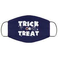 Trick Or Treat Halloween Face Mask Anti-Bacterial Micro Knit Polyester Stretchy Eyeball Spider Fabric Face Masks