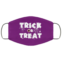 Trick Or Treat Halloween Face Mask Anti-Bacterial Micro Knit Polyester Stretchy Eyeball Spider Fabric Face Masks