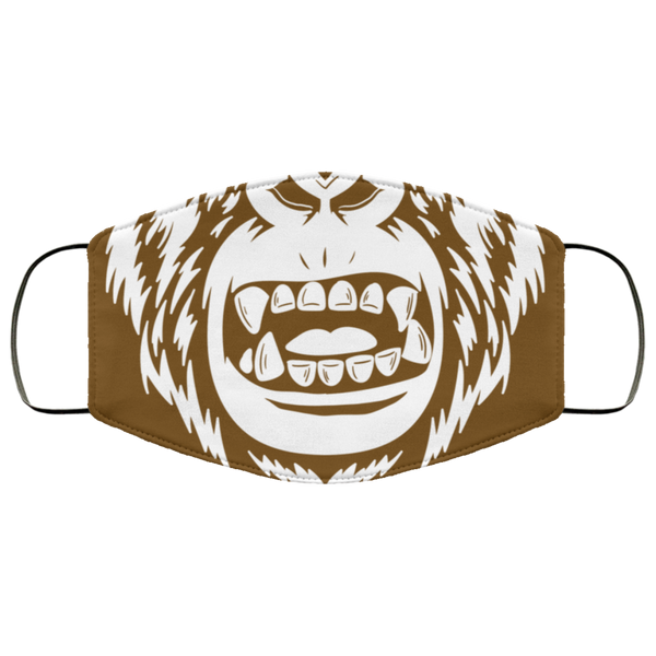 Gorilla Face Mask Monkey Face Masks Anti Microbial Ultra Breathable Knit Polyester Stretchy Animal Print Ape Fabric Face Cover