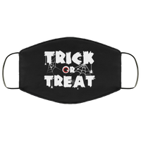 Trick Or Treat Halloween Face Mask Anti-Bacterial Micro Knit Polyester Stretchy Eyeball Spider Fabric Face Masks