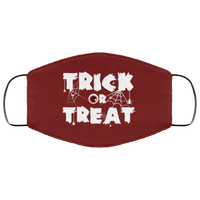 Trick Or Treat Halloween Face Mask Anti-Bacterial Micro Knit Polyester Stretchy Eyeball Spider Fabric Face Masks