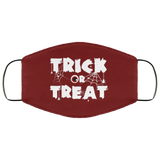 Trick Or Treat Halloween Face Mask Anti-Bacterial Micro Knit Polyester Stretchy Eyeball Spider Fabric Face Masks