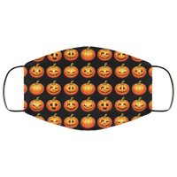 Jack O Lantern Face Mask Halloween Face Masks Anti Microbial Ultra Breathable Knit Polyester Stretchy Pumpkin Trick Or Treat Face Cover