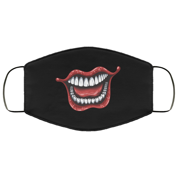 Joker Smile Face Mask Anti-Bacterial 3 Layer Stretchy Scary Smiling Harlerquin Clown Halloween Fabric Face Masks