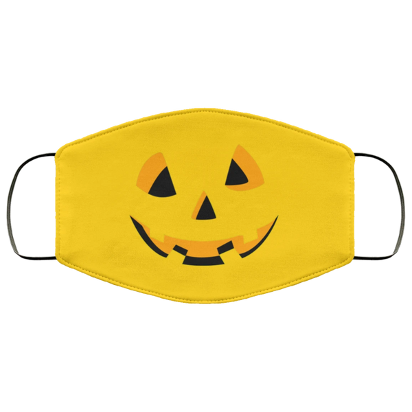 Cute Jack O Lantern Face Mask Anti-Bacterial Micro Knit Polyester Stretchy Pumpkin Head JackOLantern Halloween Fabric Face Masks