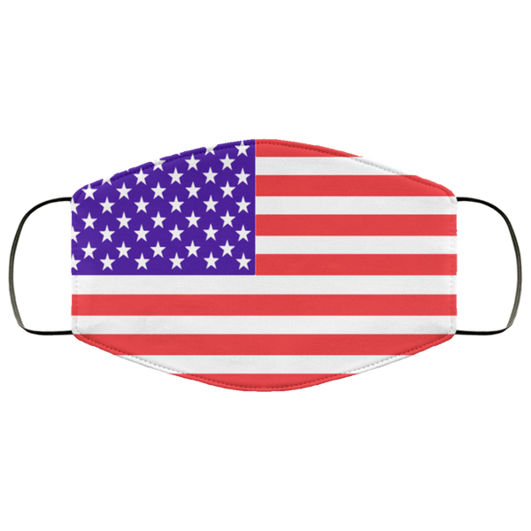 USA Flag Face Mask Anti Microbial Ultra Breathable Knit Polyester Stretchy 4th of July US Pride Proud American Fabric Face Masks