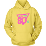 I Love The 80's Hoodie Neon Lights Disco 80s Throwback Hooded Sweatshirt Up to 5X