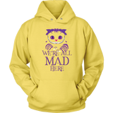 Evil Cheshire Cat Hoodie - Mad Sweatshirt - Scary Long Sleeve - Plus Size Up To 5X