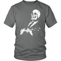 Banjo Playing Skull Men's T-Shirt - Funny Tshirt - Band Music Tee