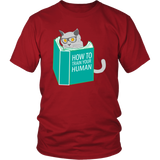 How To Train Your Human T-Shirt - Funny Cat Shirt - Novelty