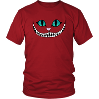 Cheshire Cat Face T-Shirt - Smiling Cat Tee - Wonderland Mad Here