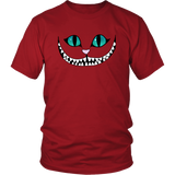 Cheshire Cat Face T-Shirt - Smiling Cat Tee - Wonderland Mad Here