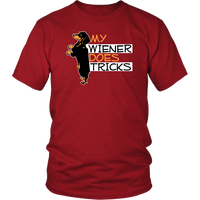 Mens My Wiener Does Tricks T-Shirt Weiner Dog Tee Shirt Up to 4X