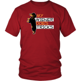 Mens My Wiener Does Tricks T-Shirt Weiner Dog Tee Shirt Up to 4X