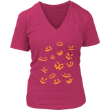 Jack O Lantern Pumpkin Tee - Evil Laugh Halloween Tshirt - Womens Plus Size Up To 4X